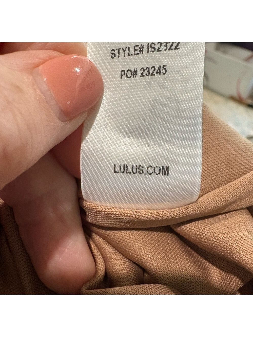 Lulus Superpower Size L faux suede pencil skirt. Camel color knee length career - Picture 11 of 11